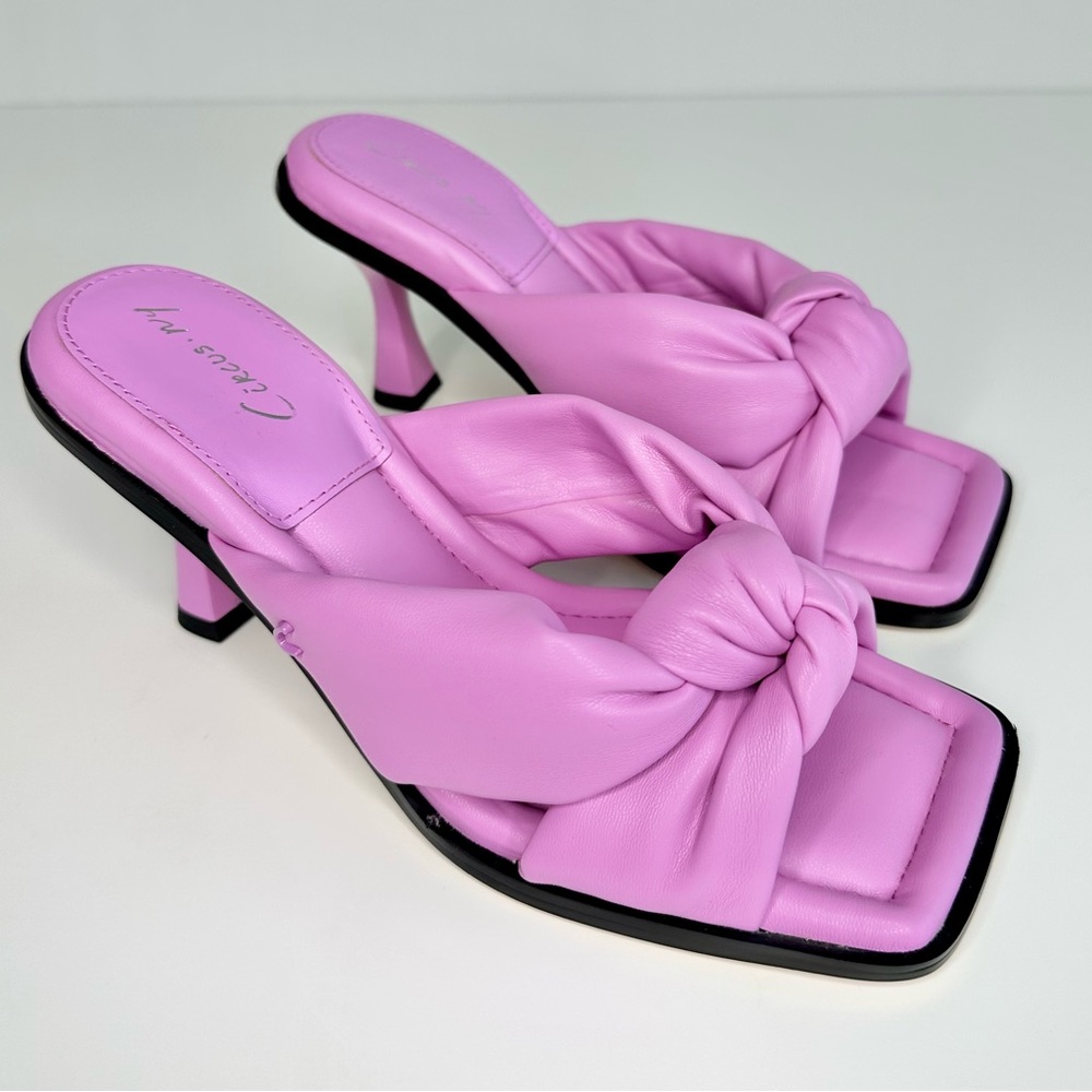 Circus Sam Edelman Sim Pink Square Toe Heel Sandal